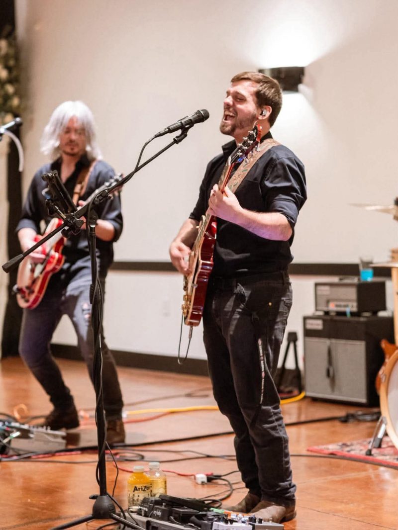 Bloodhound frontman singing lead on stage